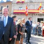 El consejero de Fomento y Medio Ambiente, Antonio Silván, en los actos de celebración del Día del Bierzo