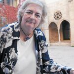 Lindsey Davis ayer antes de recibir el I Premio Barcino de Novela Histórica