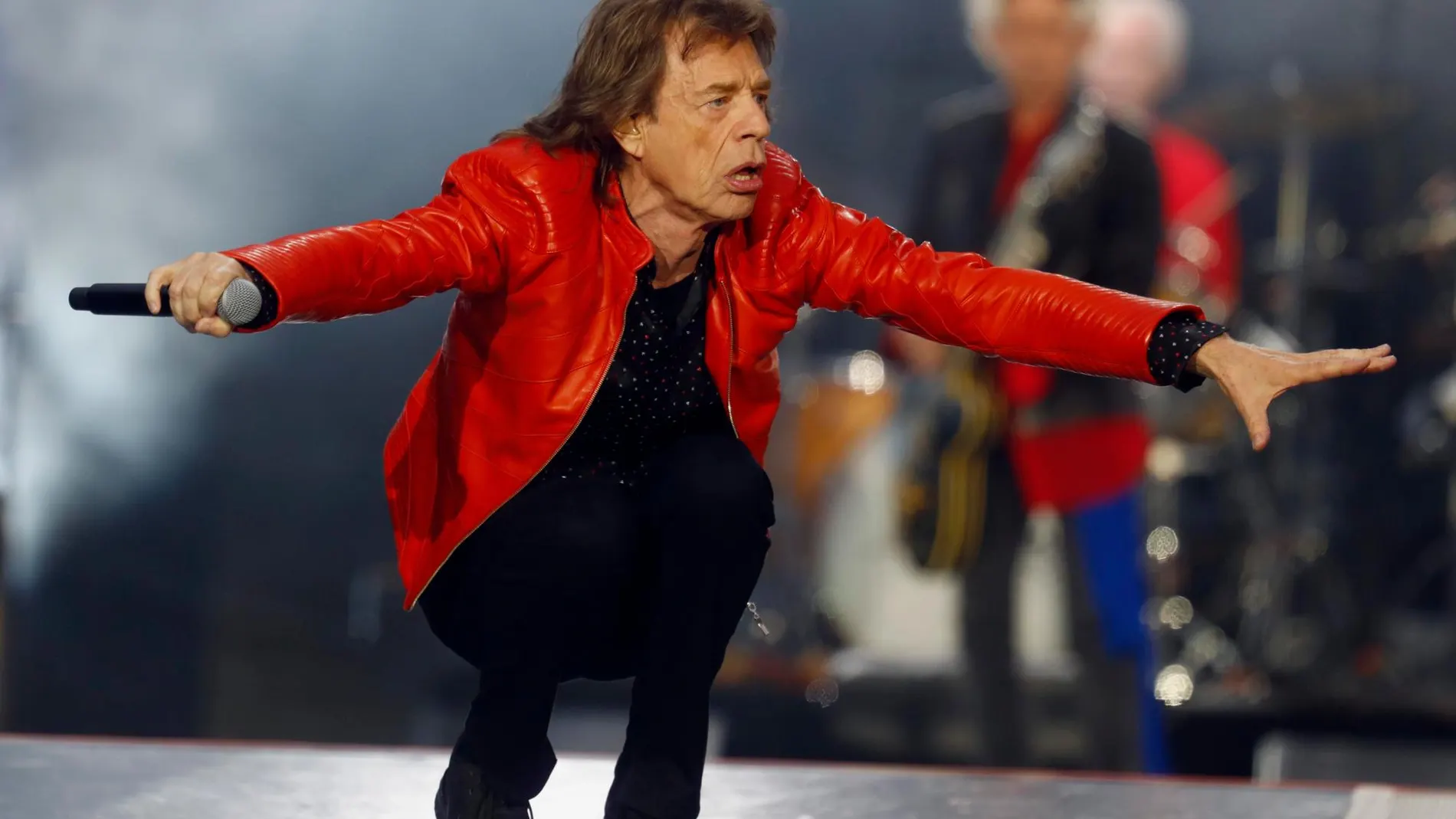 Mick Jagger en un concierto de Rolling Stones