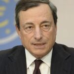 El presidente del Banco Central Europeo (BCE), Mario Draghi, comparece en una rueda de prensa.