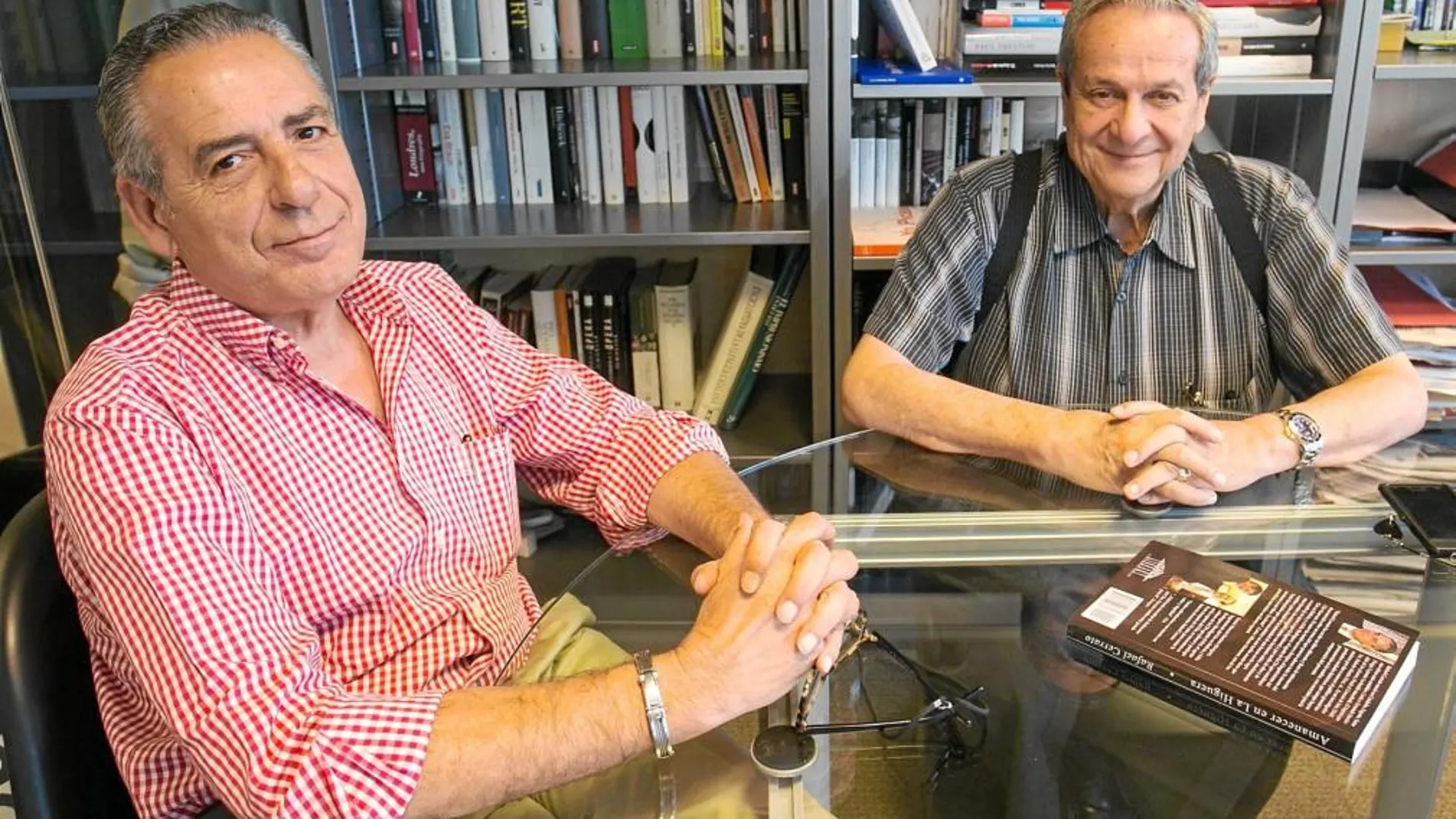 Rafael Cerrato y Félix I. Rodríguez, autor y protagonista, respectivamente, del nuevo libro