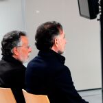 El exvicealcalde de Valencia ,Alfonso Grau (PP) (i), junto al empresario Urbano Catalán es juzgado por los supuestos delitos de cohecho y blanqueo de capitales al aceptar supuestamente relojes de lujo como regalos de un empresario que resultó adjudicatario de varios contratos municipales. Foto EFE