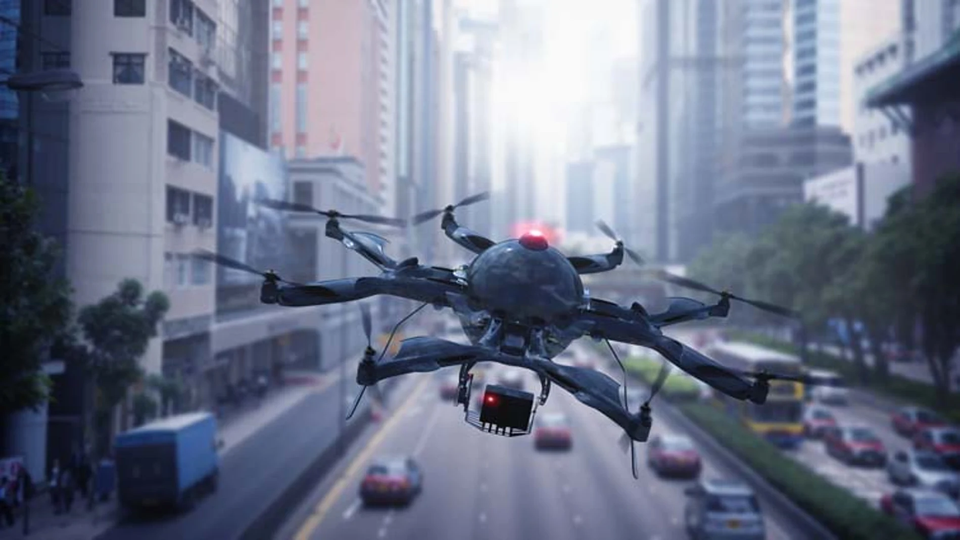 El empleo de drones permitirá entregar material médico a hospitales en poco tiempo.