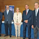 De izda. a dcha: Francisco Mesa, Pedro Bullón, Nuria Vallcorba, Gerardo Moreu y Blas Noguerol