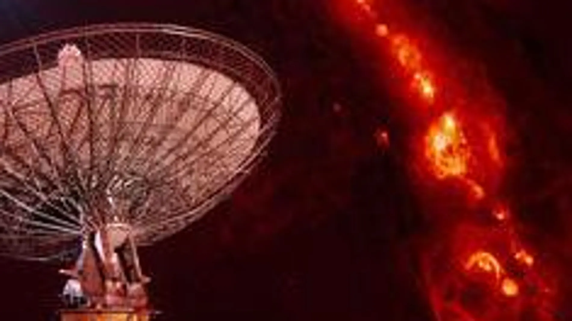 El radiotelescopio Parkes ha captado desde Australia las lejanas emisiones de radio