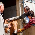 El director general de Turismo, Javier Ramírez, Enrique Camiruaga, Claudia de Santos y Óscar Moral en la Hípica Eresma