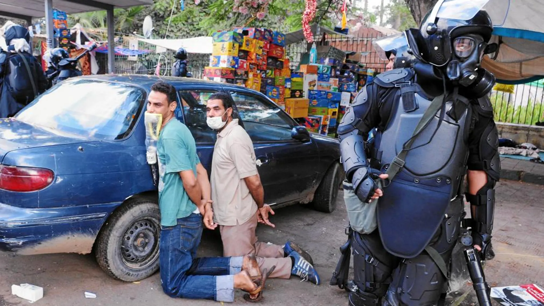 Detenciones en el desalojo de la plaza de Rabaa al Adawiya