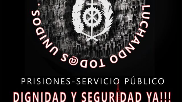 Manifestación de los funcionarios de prisiones para reclamar “dignidad”
