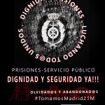 Manifestación de los funcionarios de prisiones para reclamar “dignidad”