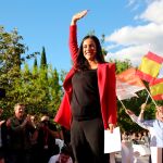 Begoña Villacís en el mitin de fin de campaña/C. Bejarano