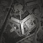 «La Estrella» de Madrid. Vista aérea del edificio que alberga el Centro Nacional de Inteligencia (CNI), llamado así por su diseño geométrico en forma de «Y»