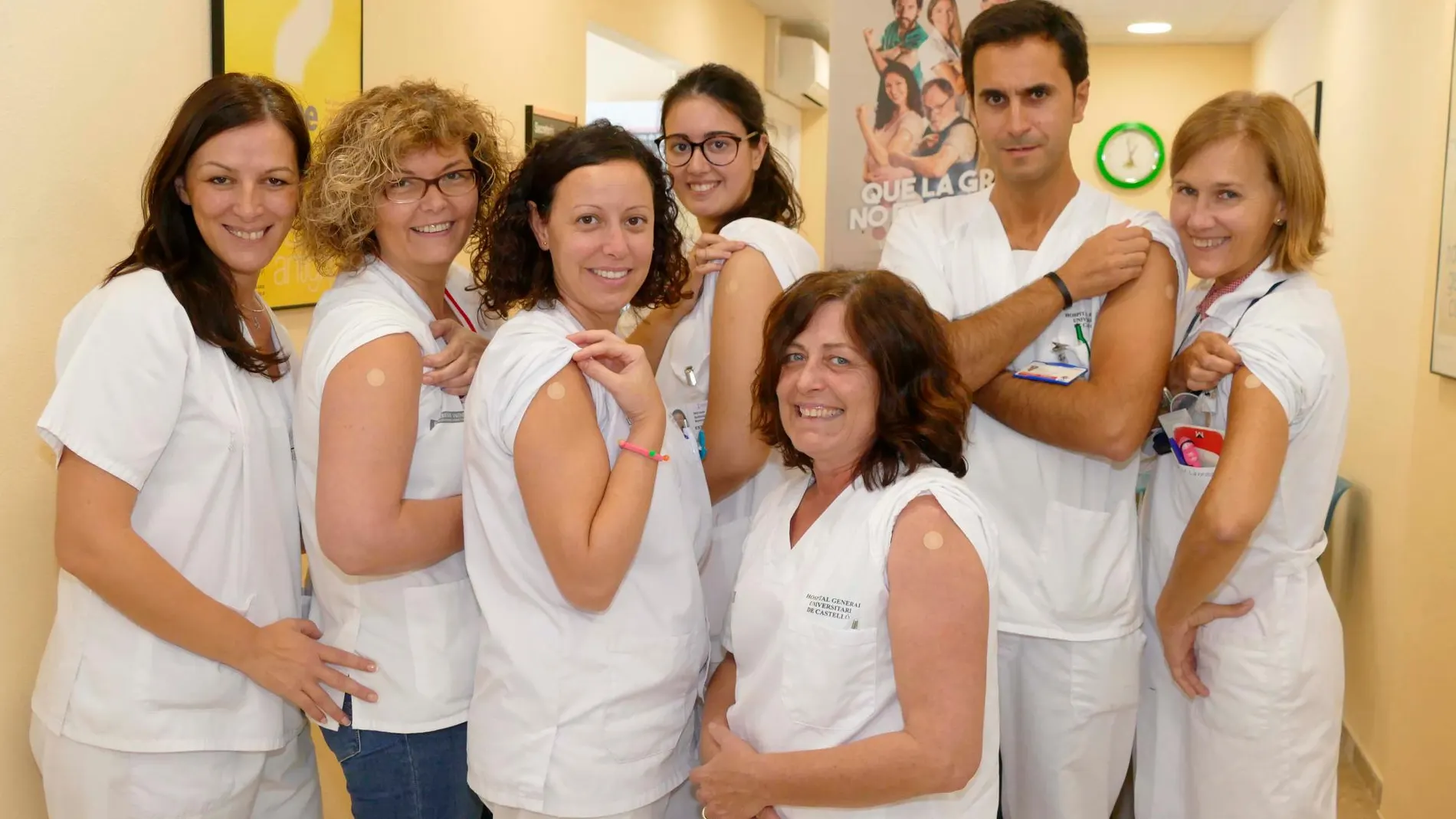El personal de Medicina Preventiva del Hospital General Universitari de Castellón atendió a las recomendaciones y se vacunó. El personal sanitario es un grupo clave en la vacunación antigripal por su trato directo con grupos de alto riesgo
