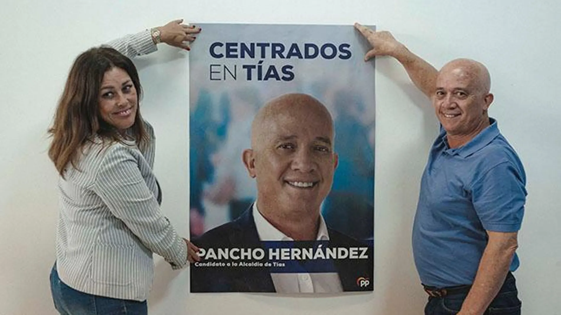 “Centrados en Tías” es el eslogan de Pancho Hernández para el 26M, candidato del PP en el municipio de Tías, ubicado en Lanzarote
