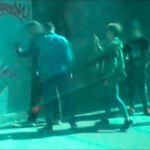 Momento de la detención del presunto agresor sexual.