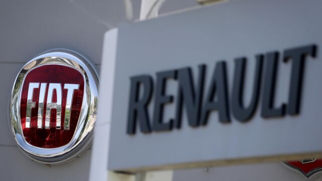 Logos de las compañías Fiat y Renault