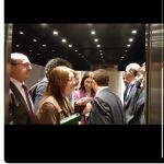 Pablo Iglesias y Santiago Abascal coinciden por primera vez en el Congreso compartiendo ascensor