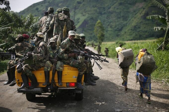 Rebeldes del M23 en República Democrática del Congo.