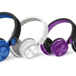 En cuatro colores diferentes, estos auriculares Bluetooth tienen reproductor MP3 interno.