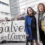 Mónica Oltra y Marga Sanz convocaron a los medios el primer día de juicio