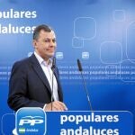El secretario general del PP andaluz y alcalde de Tomares, José Luis Sanz