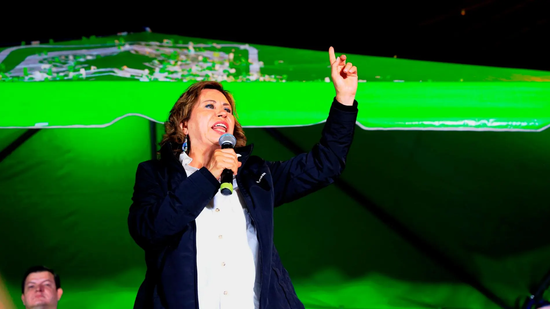 La candidata a la presidencia de Guatemala Sandra Torres