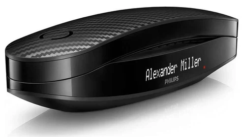 El Philips Luceo tiene un display secundario que identifica las llamadas entrantes.