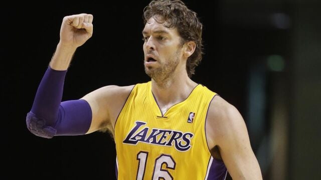 Pau Gasol, durante su etapa en los Lakers