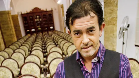 El fallecido autor, el día de la presentación de uno de sus libros / Foto: La Razón