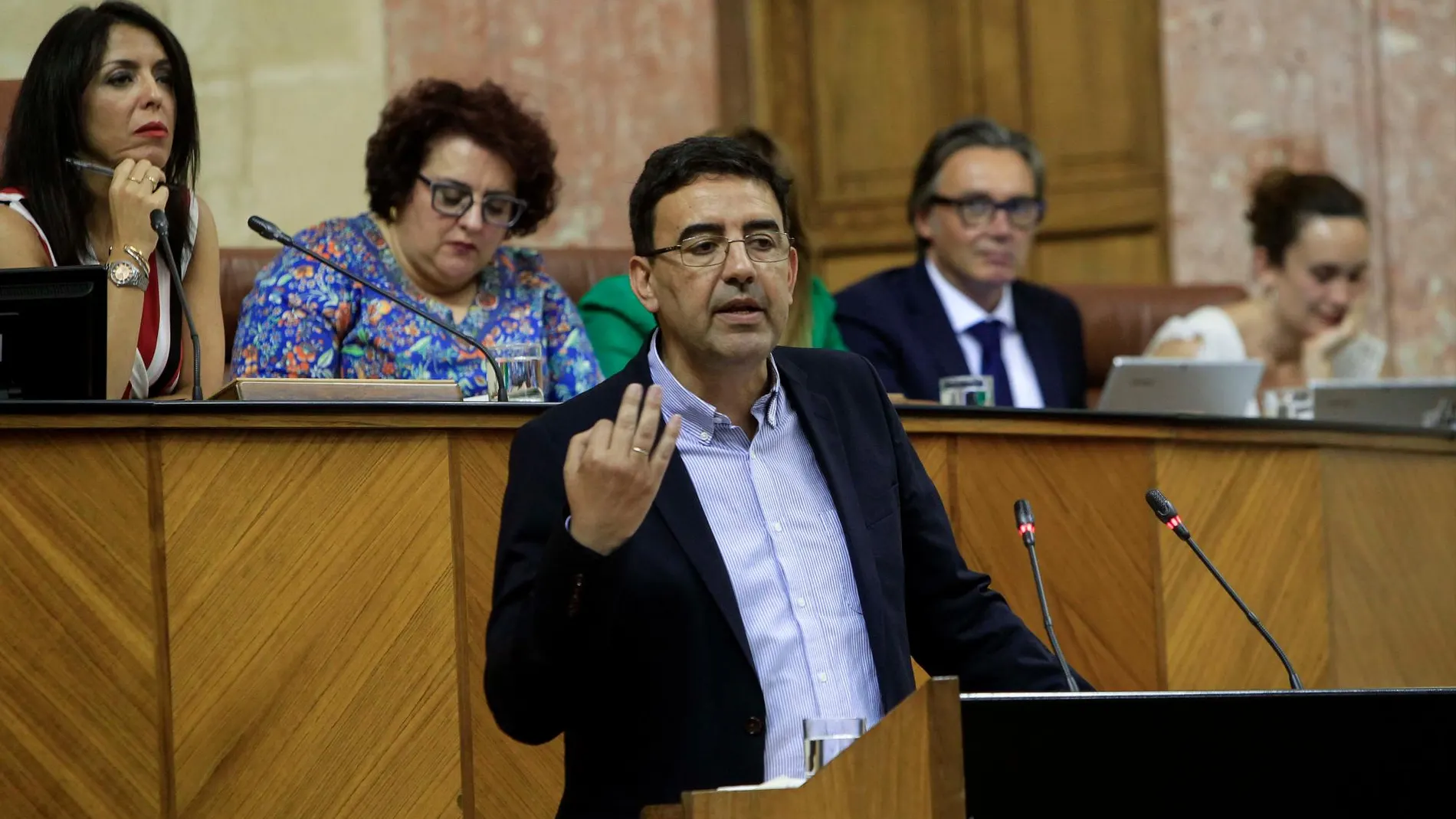 El portavoz parlamentario del PSOE, Mario Jiménez /Foto: Manuel Olmedo