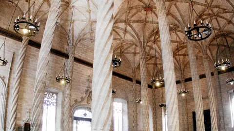 Interior de la Lonja de Valencia, Patrimonio de la Humanidad