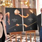 La concejal de Cultura y el alcalde de San Javier en la presentación del festival en el Teatro Romea de Murcia
