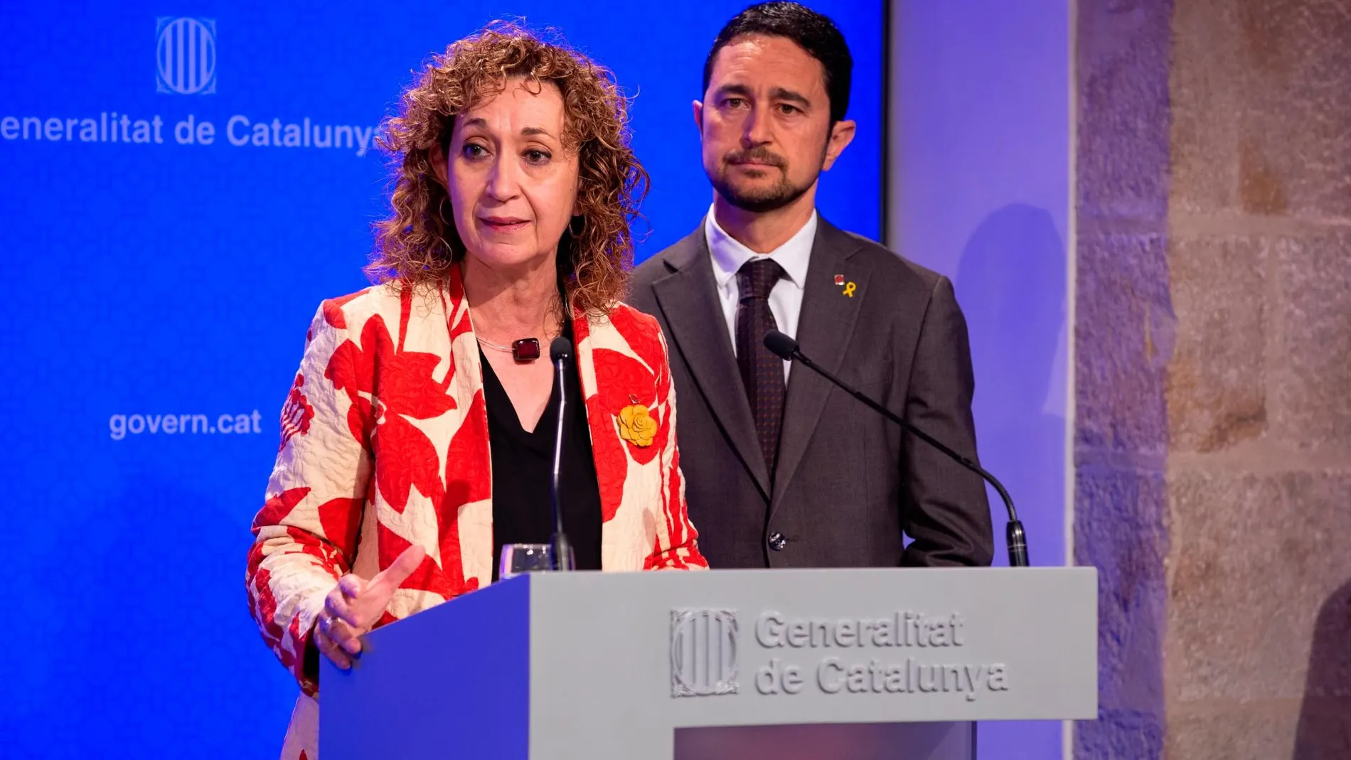 Ester Capella y Damià Calvet, consellers de la Generalitat