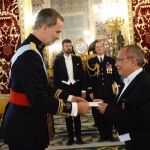 Felipe VI recibe al nuevo embajador francés en España, Jean Michel Casa