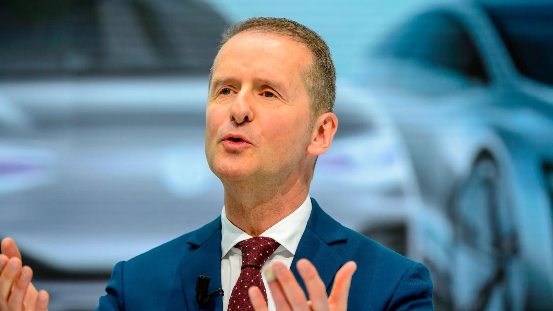 Herbert Diess, presidente del Grupo VW, durante el pasado mes de abril