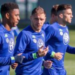 Joaquín, entrenando con el Betis
