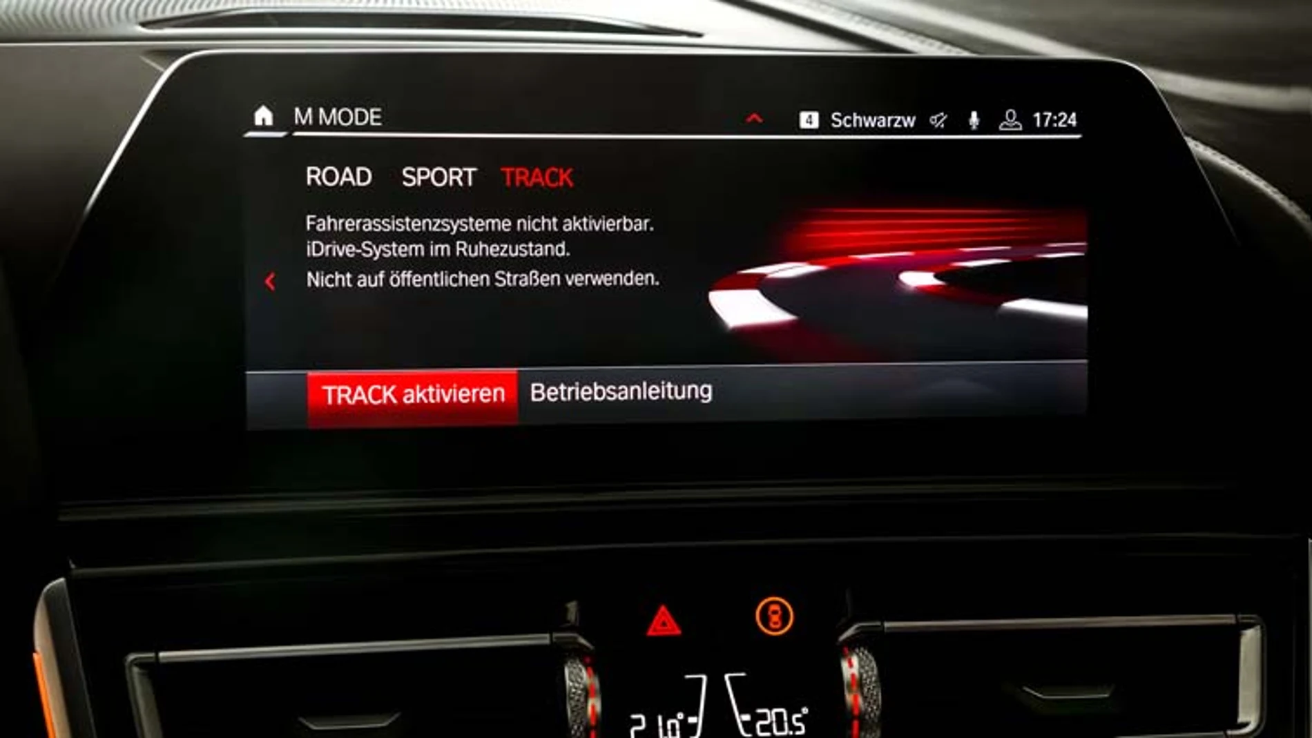 La selección de los modos de conducción se hace en la pantalla táctil o a través del iDrive.