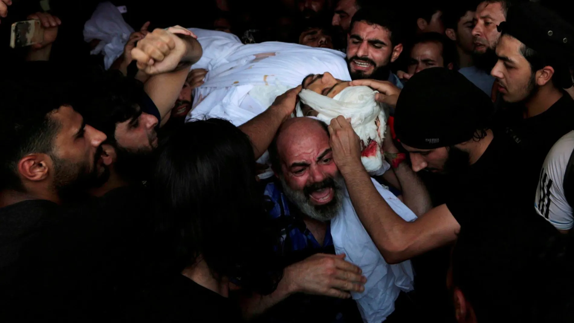 Imágenes del funeral de Abdul Baset al Sarut, en Al Dana/ Reuters