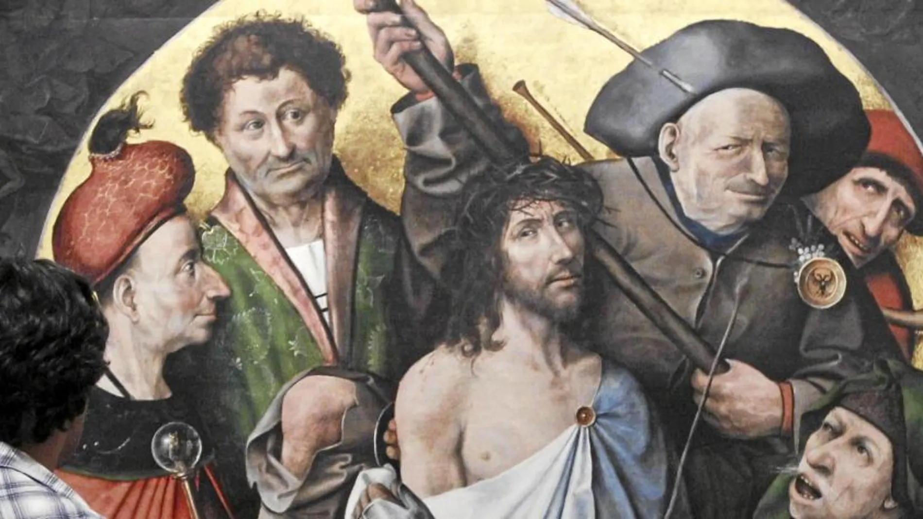 «Cristo Coronado de espinas», de El Bosco, una de las obras que reúne la muestra