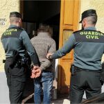 El acusado, durante su detención