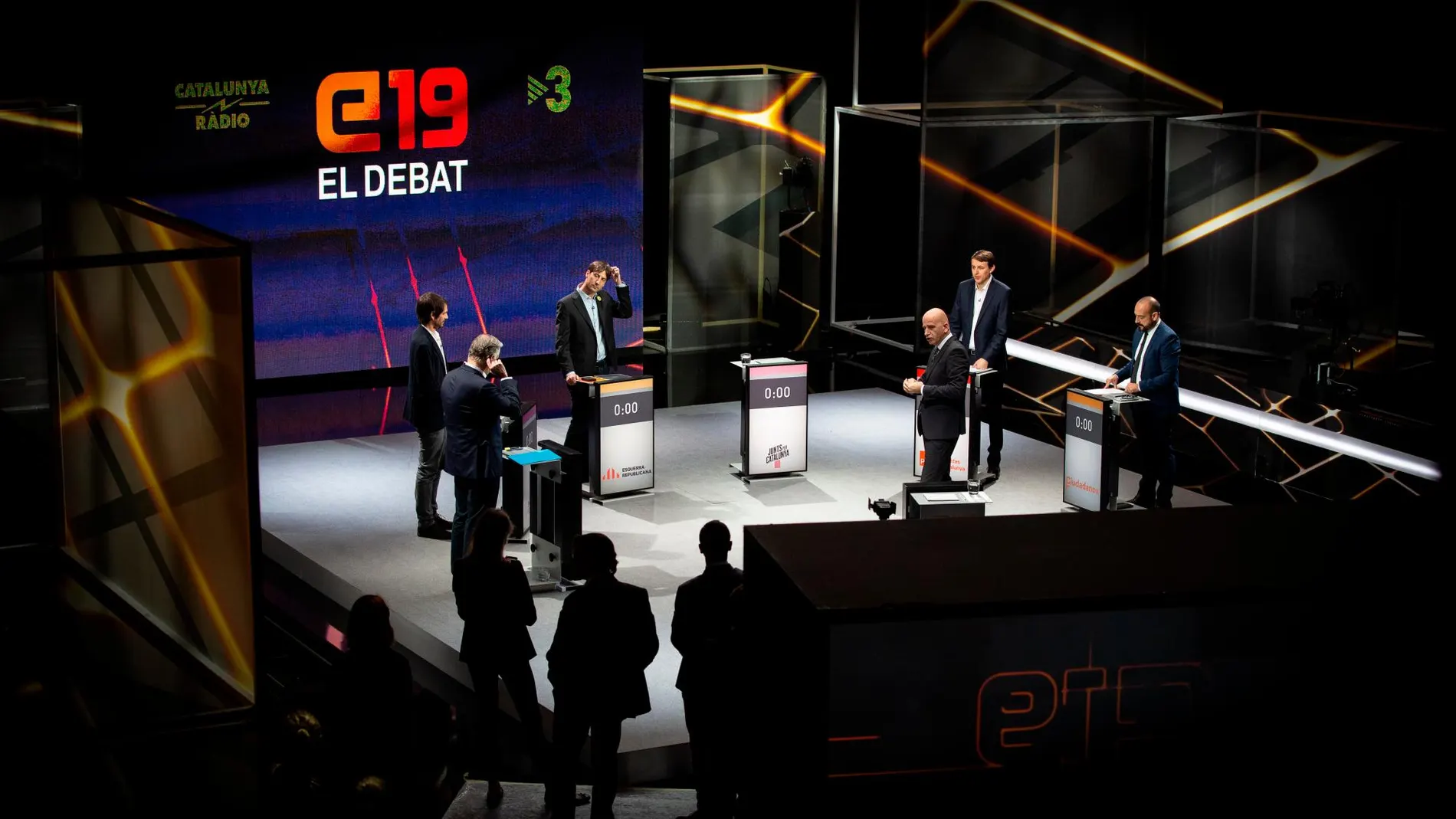 Imagen del debate de TV3 entre los candidatos a las elecciones europeas