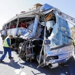 El chófer del autobús accidentado en donde murieron nueve personas admite que se quedó dormido al volante
