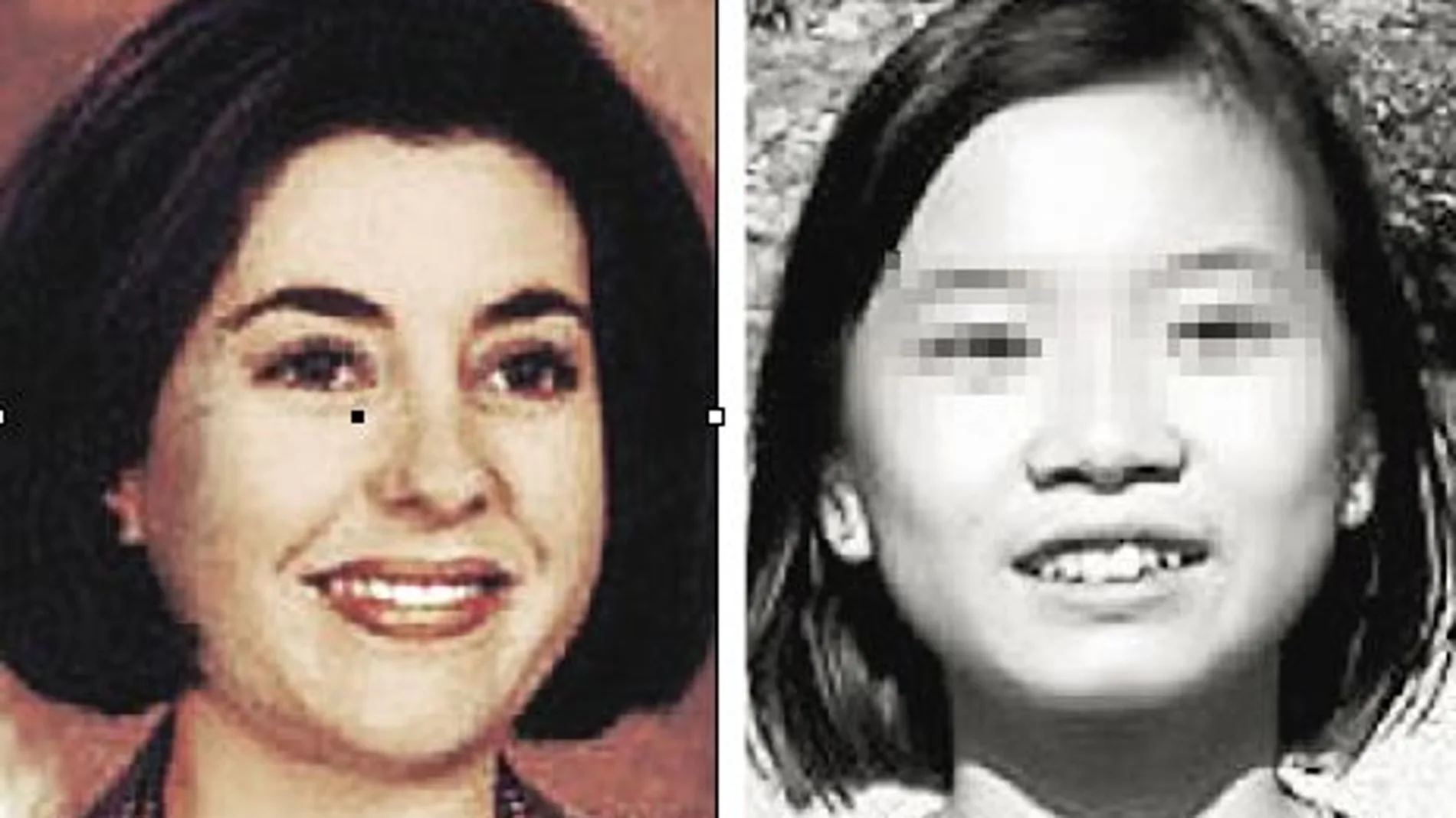 A la izquierda, Rosario Porto Ortega, imputada por el asesinato de su hija, Asunta (derecha), de 12 años