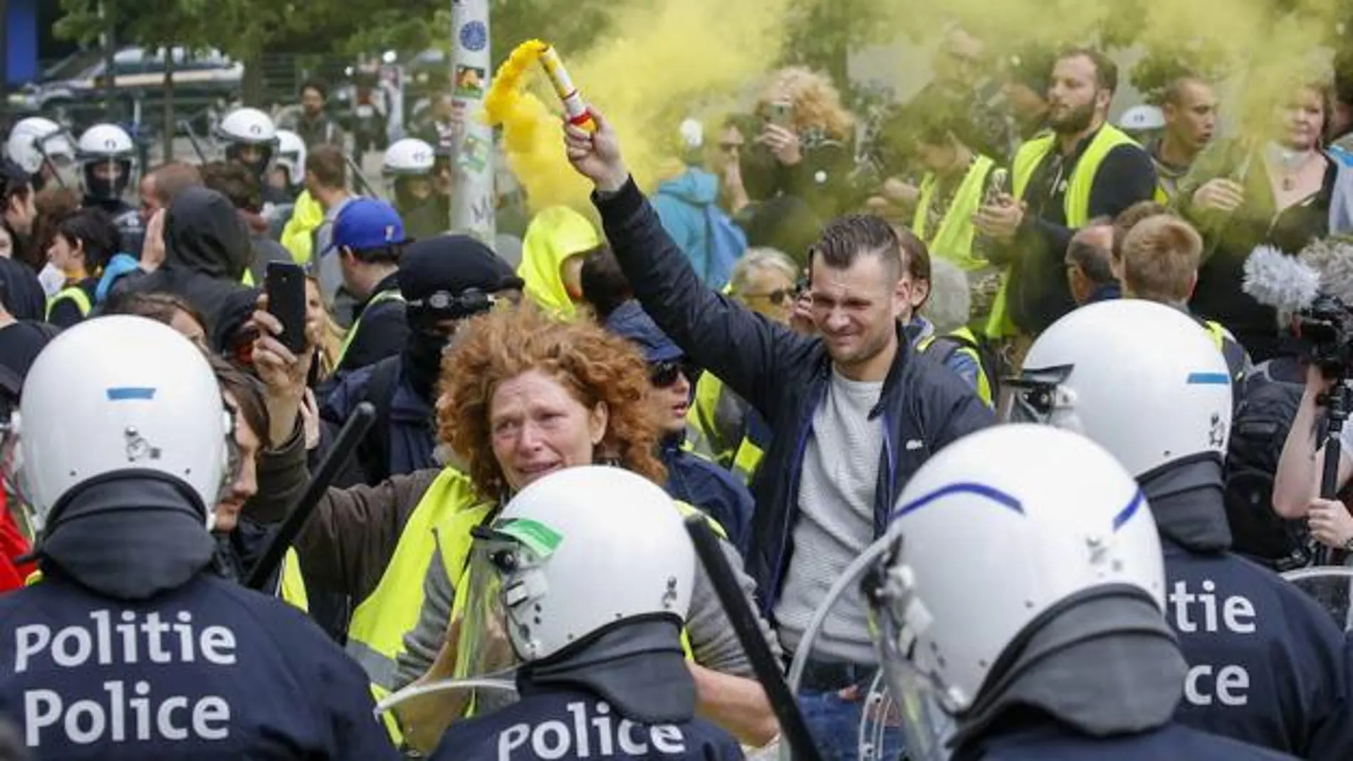 Disturbios en Bruselas