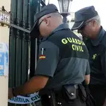 Agentes de la Guardia Civil en Málaga