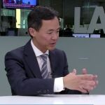 Carlos Wang, director general de Kymco en España, durante un momento de la entrevista