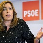 La secretaria general del PSOE-A, Susana Díaz, en una foto de archivo en el Parlamento andaluz