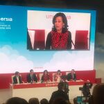 La presidenta del Santander, Ana Botín, interviene en la junta de accionistas de Universia