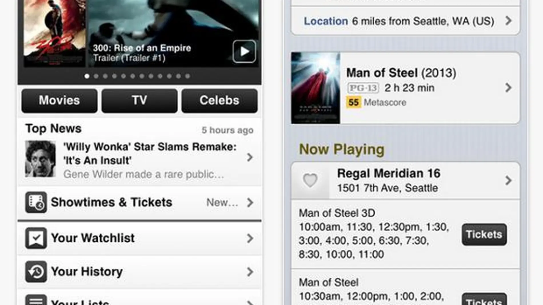 La nueva aplicación de IMDB ya permite comprar entradas