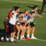 La selección española se entrena en la Ciudad del fútbol de Las Rozas