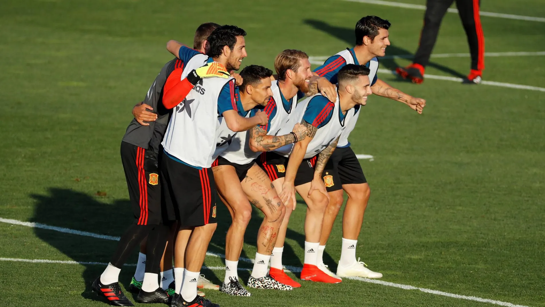 La selección española se entrena en la Ciudad del fútbol de Las Rozas
